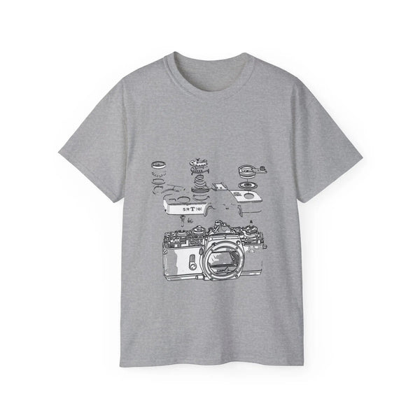 Camera diagram Unisex Ultra cotton t-shirt Grey