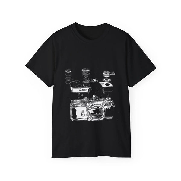 Camera diagram Unisex Ultra cotton t-shirt black