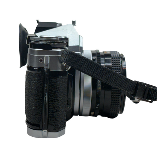 Canon AT-1 35mm SLR film camera with 50mm lens