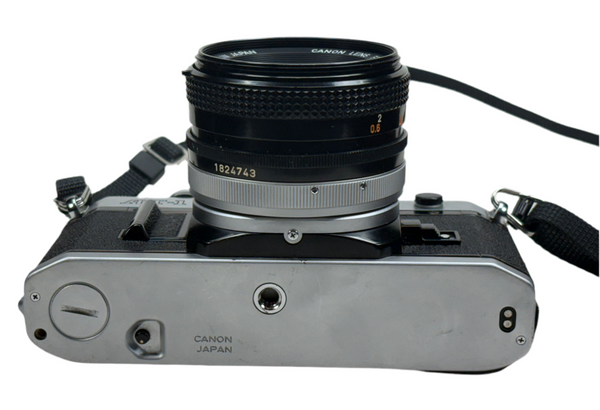 Canon AT-1 35mm SLR film camera with 50mm lens