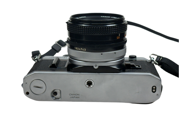Canon AT-1 35mm SLR film camera with 50mm lens