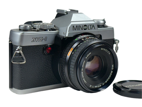Minolta XG-1 with 45mm 1:2 lens
