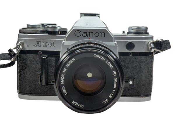 Canon AT-1 35mm SLR film camera with 50mm lens