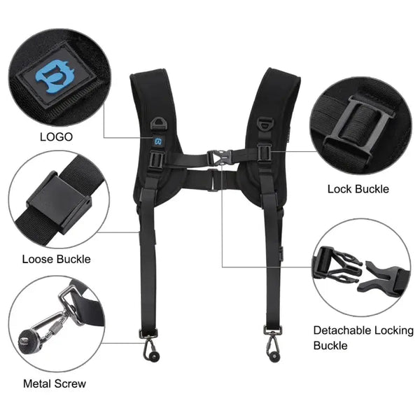 Double camera Strap - clips