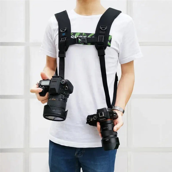 Double camera Strap - with cameras