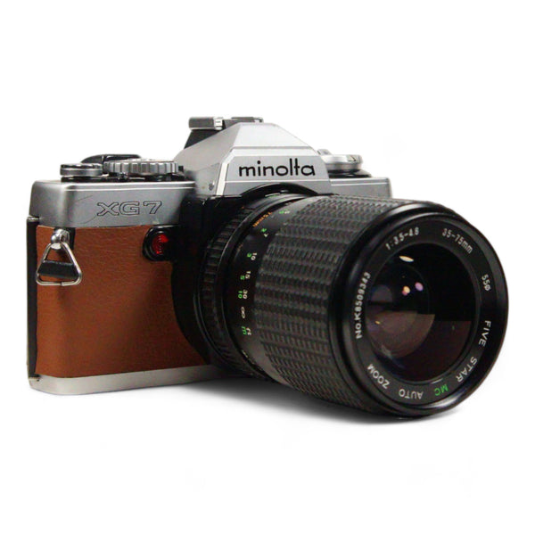 Minolta XG-7 SLR  film camera with 35-75mm zoom lens