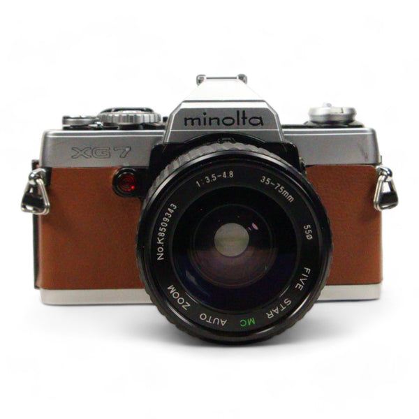 Minolta XG-7 SLR  film camera with 35-75mm zoom lens