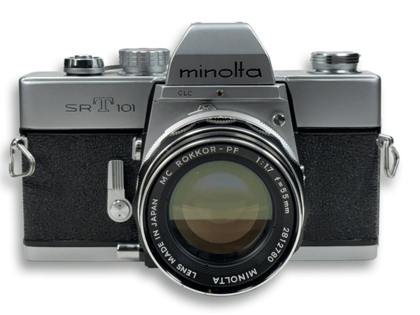 Minolta srt101 35mm film camera 55mm lens 