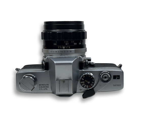 Minolta camera on a white background