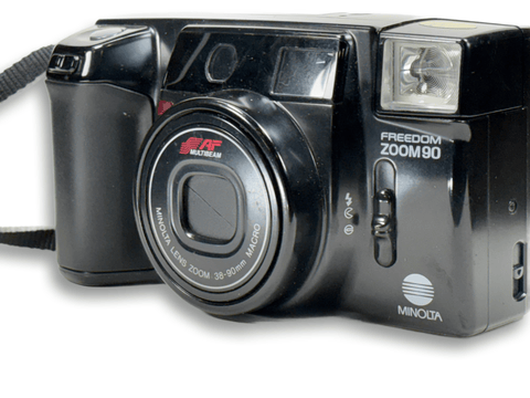 Minolta Freedom Point and Shoot 35mm film camera with Zoom Lens - Fully functioning
