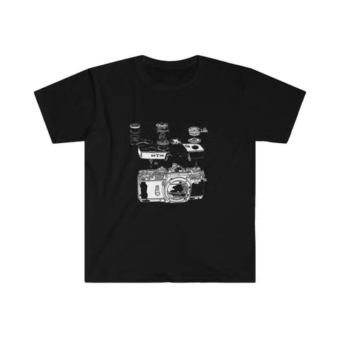 Camer T-shirt - Front black