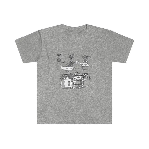 Camera T-Shirt - Front grey